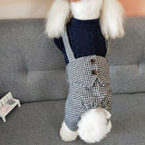 Houndstooth Coveralls - My Dog Flower