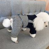 Houndstooth Coveralls - My Dog Flower