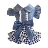 Skirted Denim Mini for Small Dogs & Cats - My Dog Flower
